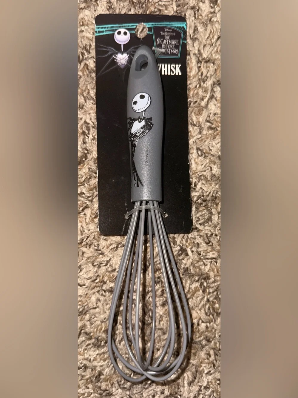 Disney The Nightmare Before Christmas Gray Silicone Whisk